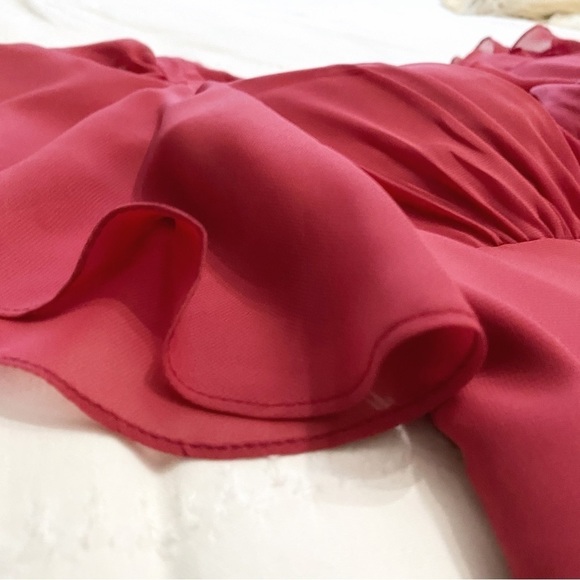 JJs House Elegant Midi Dress in Raspberry Pink - Picture 13 of 14